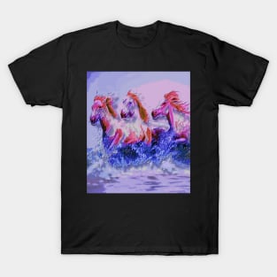 Horses at the beach T-Shirt